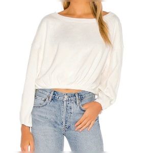 Free People Mixed Knit cropped top